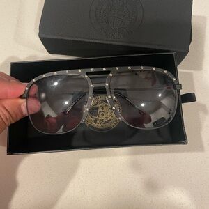 Black Studded Vintage Frame Glasses by Corey Shapiro